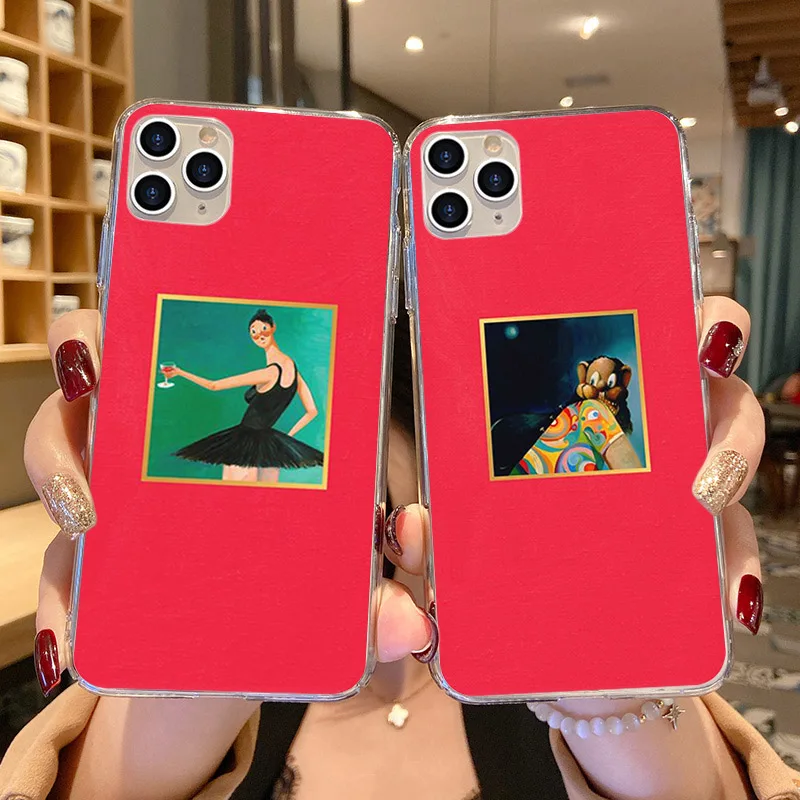 Power Kanye Omari West Phone Case For iPhone 13 12 11 Pro XS Max SE2020 7 8 Plus X XR 13mini Clear Silicone TPU Soft Back Cover