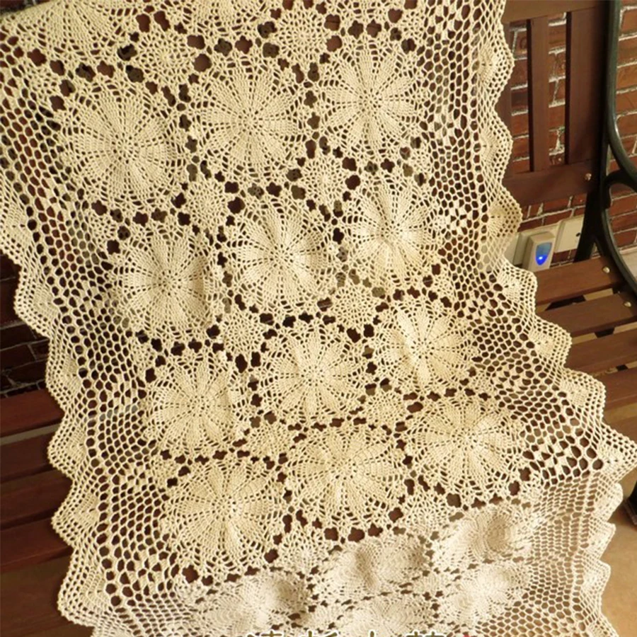 Хлопковая скатерть с цветочным дизайном декоративная занавеска для стола дивана