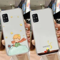 the little princelovely the earth phone case transparent for samsung note a 7 8 9 10 20 50 51 71 90 20 11 81 e lite ultra pro