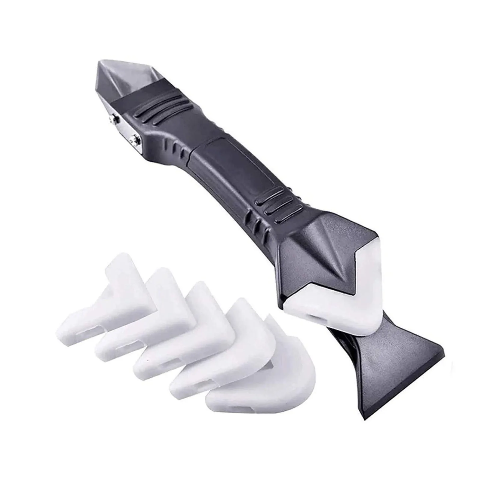 5 In1 Silicone Remover Caulk Finisher Sealant Smooth Scraper Grout Kit Tools With Seam Tape Plastic Hand Set Accessory | Дом и сад