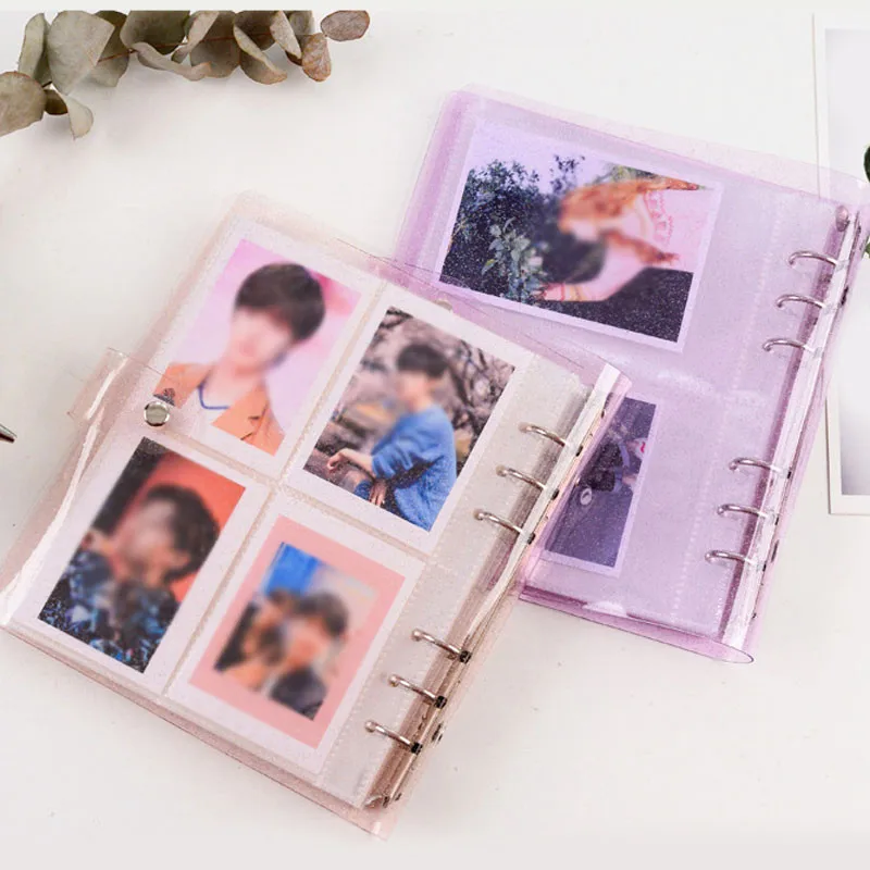 

3/5 Inch Photo Album Instax Mini Album Jelly Color Binder Photocard Holder PVC Portable Photo Album Scrapbook for Photos Card
