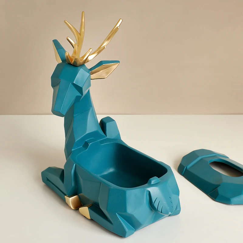 resin animal statue storage boxes home decor office and home storage tissue boxes keys mobile phone cosmetics desk organizer box free global shipping
