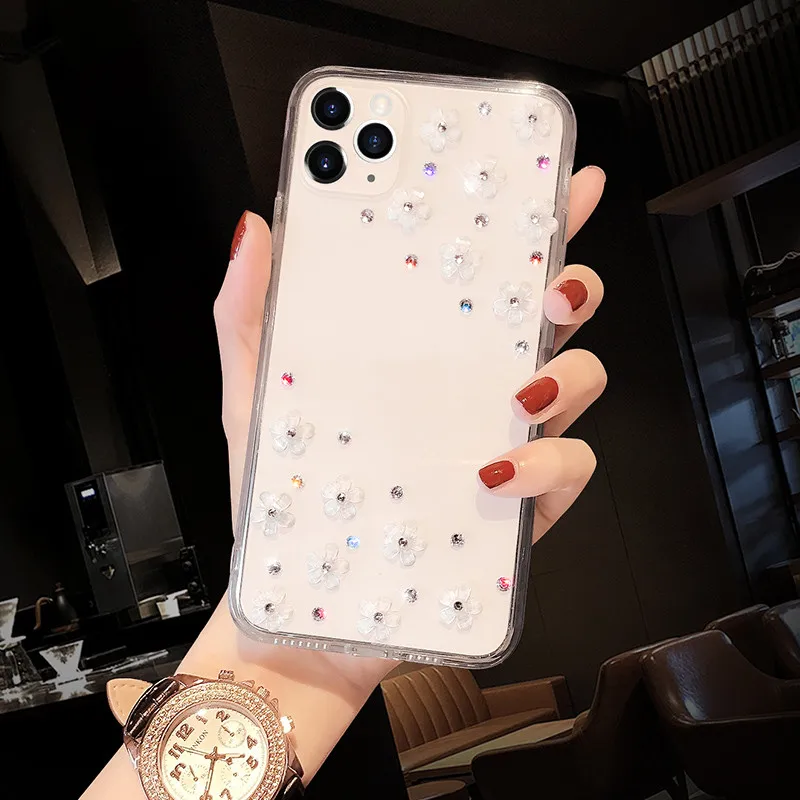 

Flower Diamond Case For Samsung Galaxy Note 20 Ultra 10 Lite Plus A81 8 A9 Pro A11 M11 A21S A71 A51 5G A41 A31 M51 M31S Prime