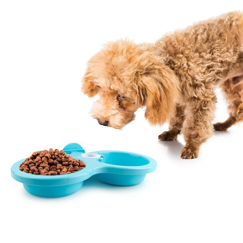 Новинка 2020 двойная миска для питомцев подача воды собак щенков кошек товары