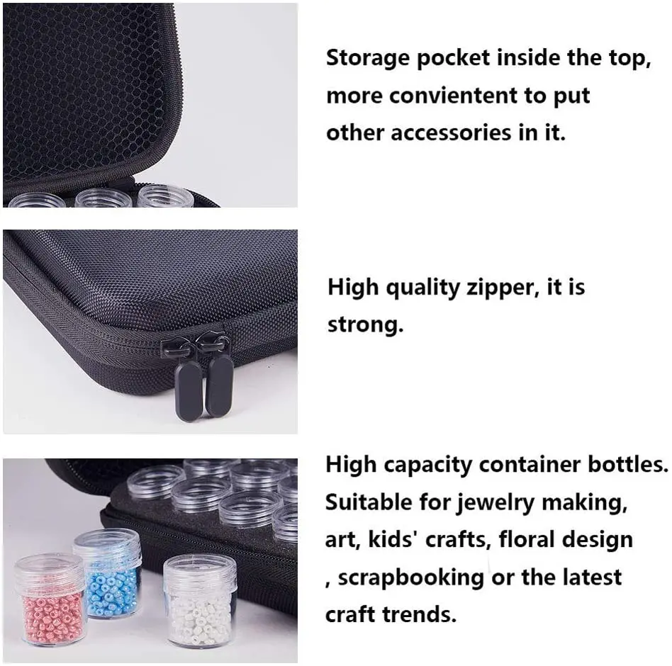 

New 60/120 Bottles Diamond Painting Accessories Tool Carry Case Box Container Diamond Storage Bag Case Diamond embroidery