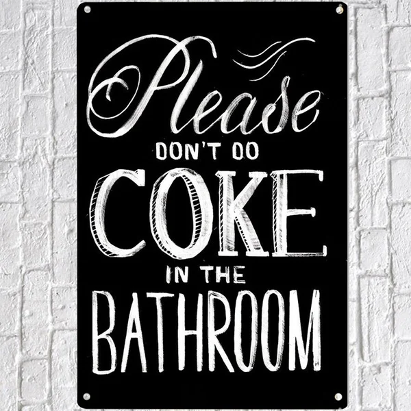 Ванная комната Правила смешной жестяная вывеска 8 &quotх12&quot табличка стена с