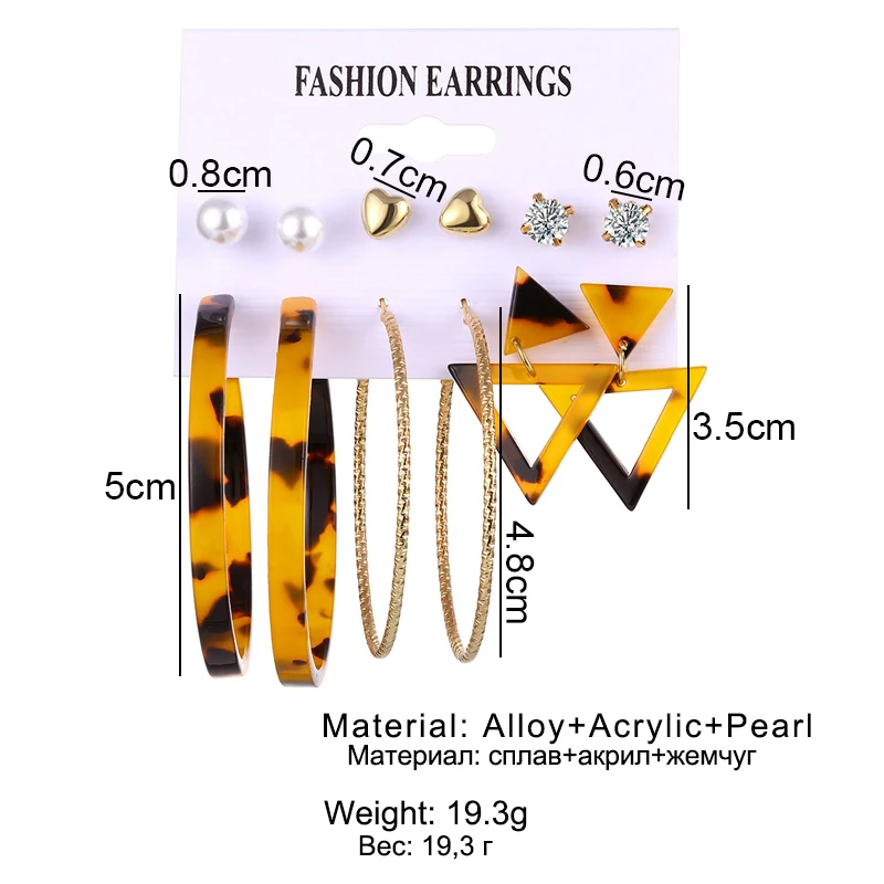 Женские акриловые серьги с кисточками FAMSHIN в богемном стиле большими жемчужинами