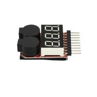 1pcs hot sell 1 8s led low voltage buzzer alarm lipo voltage indicator checker tester wholesale dropship