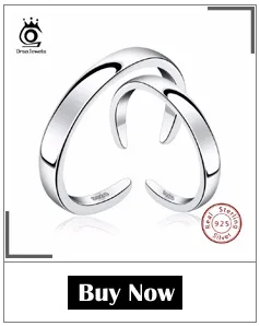 ORSA JEWELS женское серебряное кольцо из натуральной 925 пробы, 4 цвета, AAA кубический циркон, набор Зубцов, женское модное ювелирное изделие для вечеринки SR58