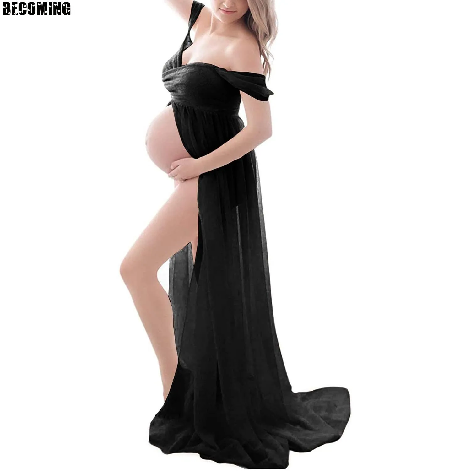 Платье для беременных фотография белое платье Одежда большое сексуальное