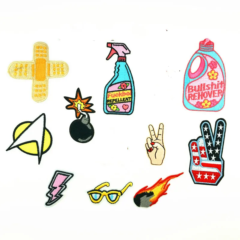 

Пластырь для очков в виде бутылки, Аппликации для одежды