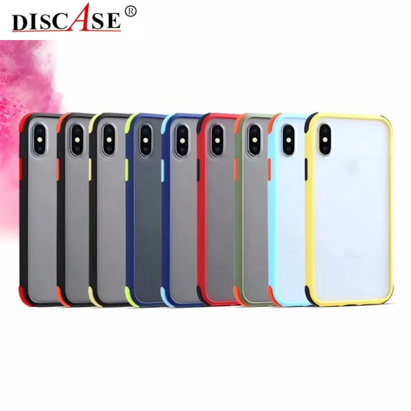 DISCASE 1 Phone Transparent Corner Cover for Iphone 11 Case 11pro Max with Finger Ring XR 6 7 8 Plus Xs Capa |