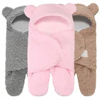 Одеяло для новорожденных мальчиков и девочек, зимнее, теплое, для коляски, спальные мешки для малышей