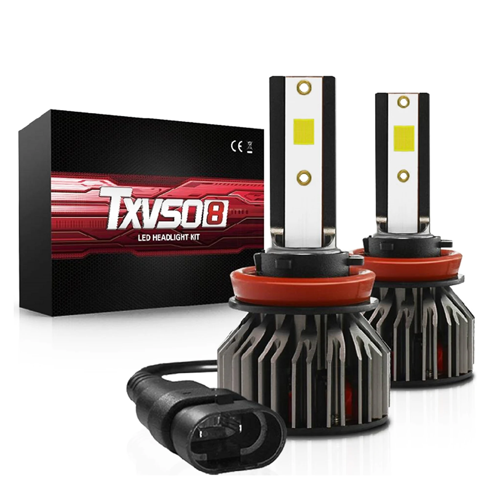 

800W 32000LM Beam Bulbs Super Bright Automotive Fog Lights Headlights Running Light 2PCS H7 Car COB LED Lamp Headlight Kit