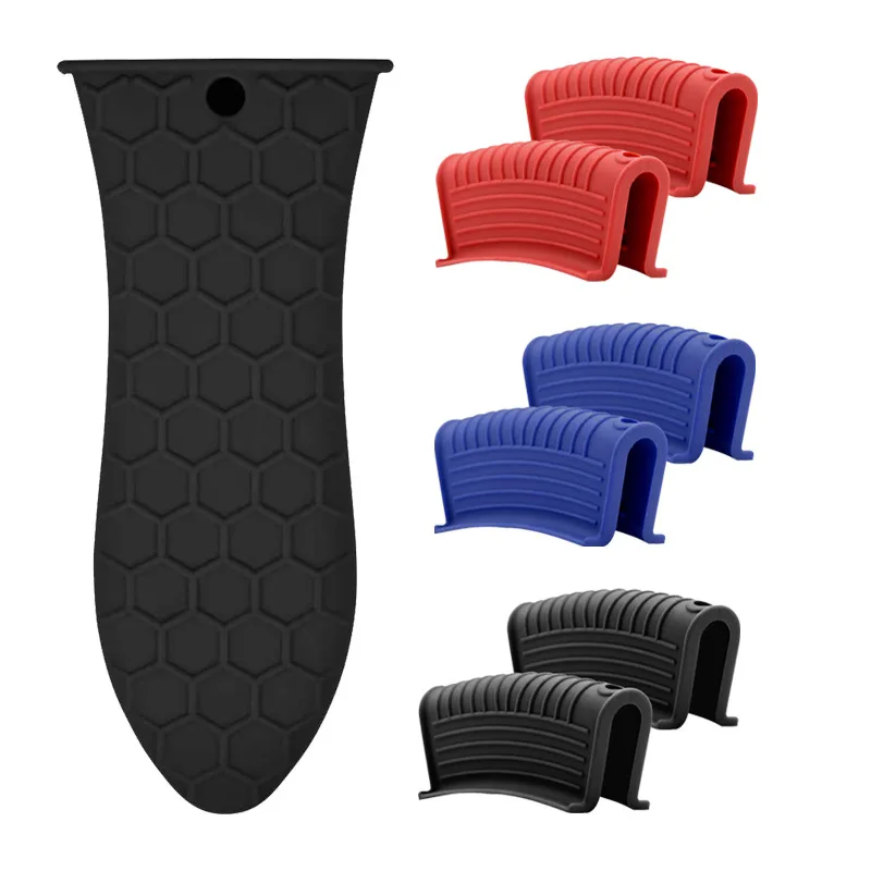 Силиконовый Противоскользящий зажим для кастрюль устойчивый к высоким