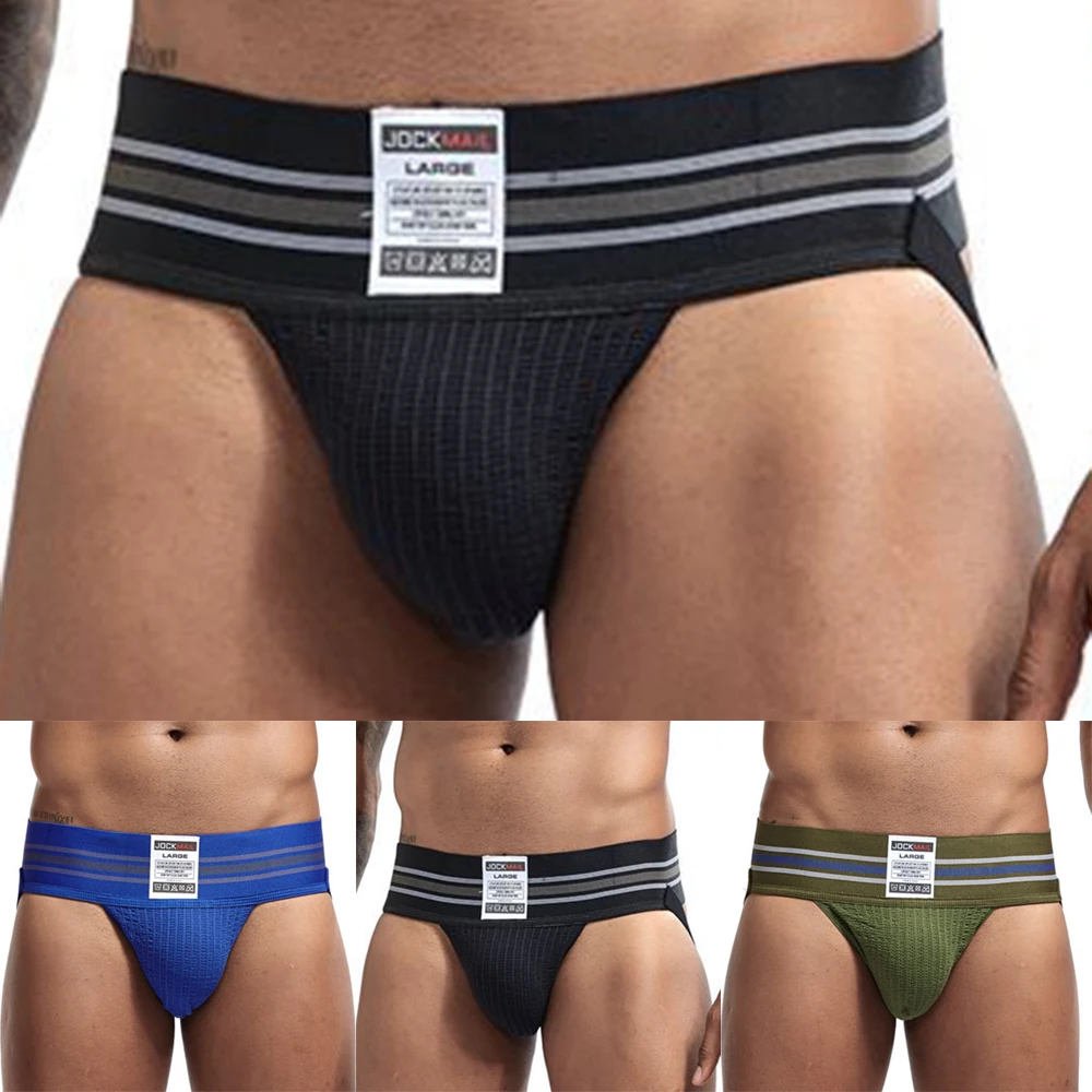 

Men Underwear Jock Strap Elastic Hip Lifting Breathable Sexy Appeal Fashion Men's Thongs 100% Brand New