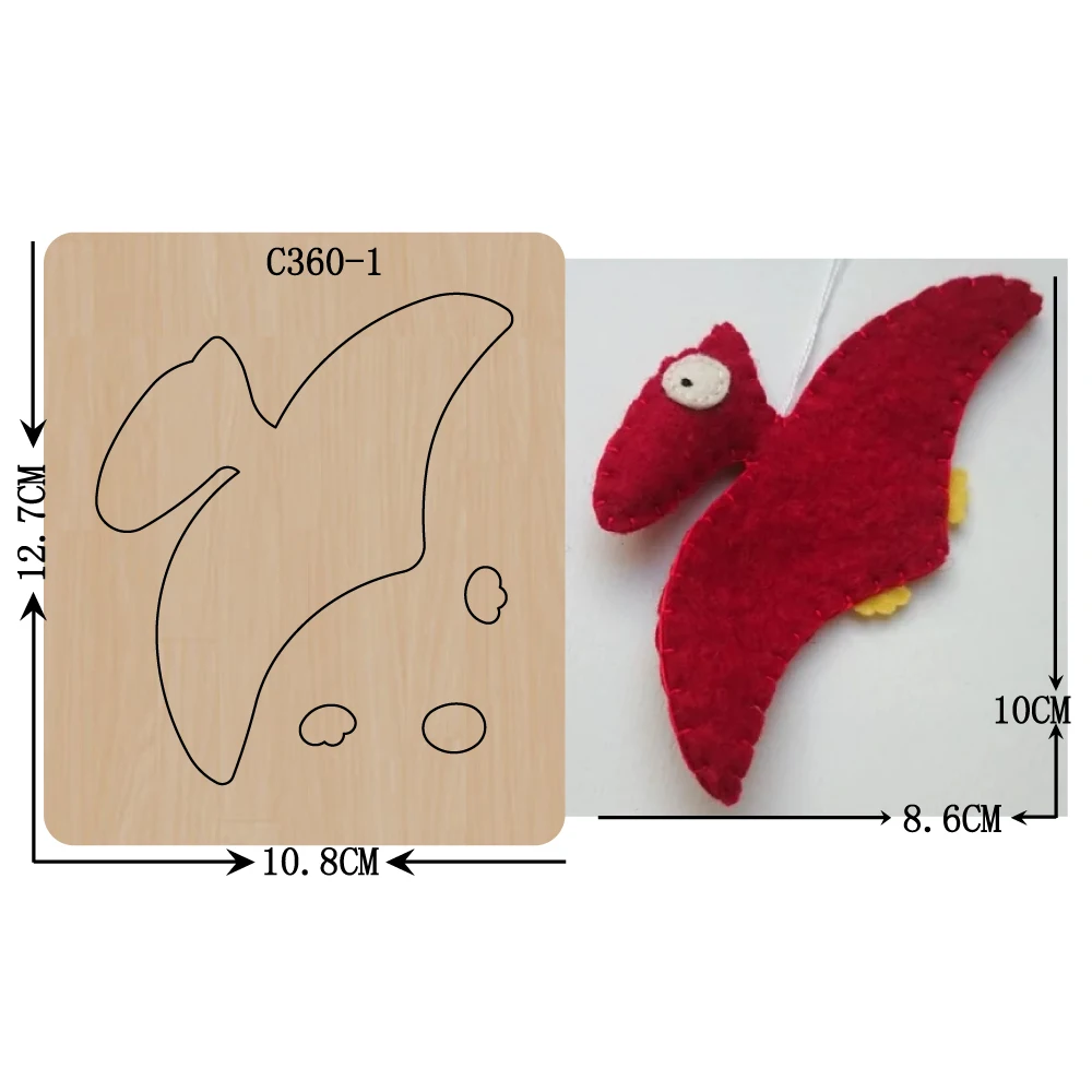 Новый деревянный штамп в виде динозавра для скрапбукинга | Дом и сад