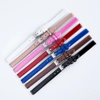 genuine leather watchbands 8mm for watches watch accessories thin watch strap watch wrist belt with pin buckle