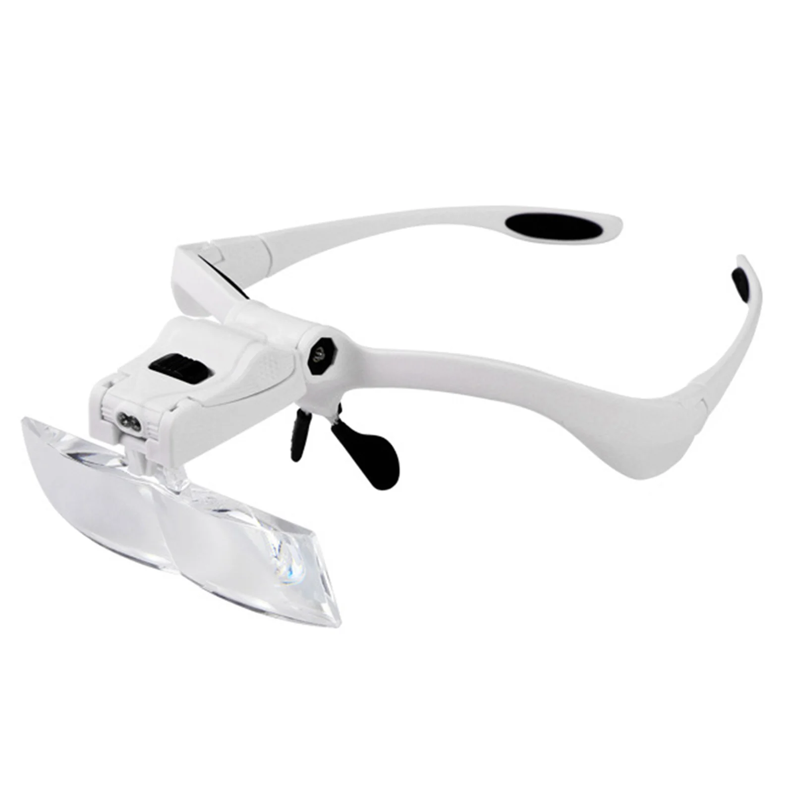 

Head Magnifier Glasses 5 Lenses 1X 1.5X 2X 2.5X 3.5X Head Mount Magnifier for Reading Jeweler