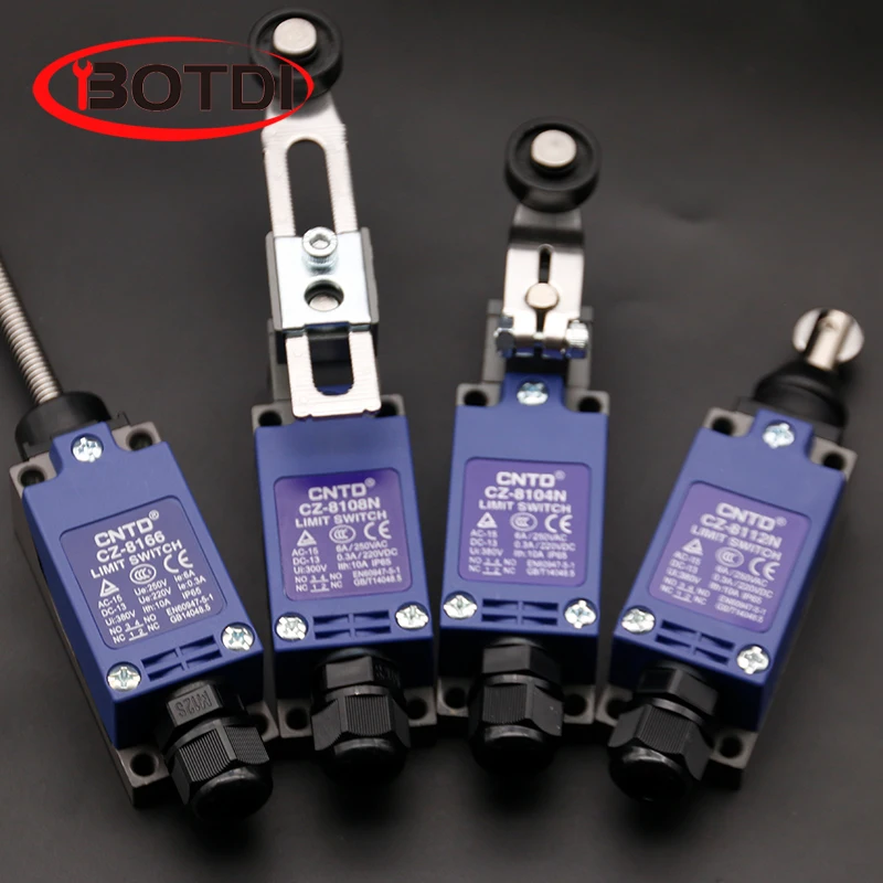 Botdi CZ 8108 концевой Выключатель поворотный Регулируемый роликовый рычаг мини