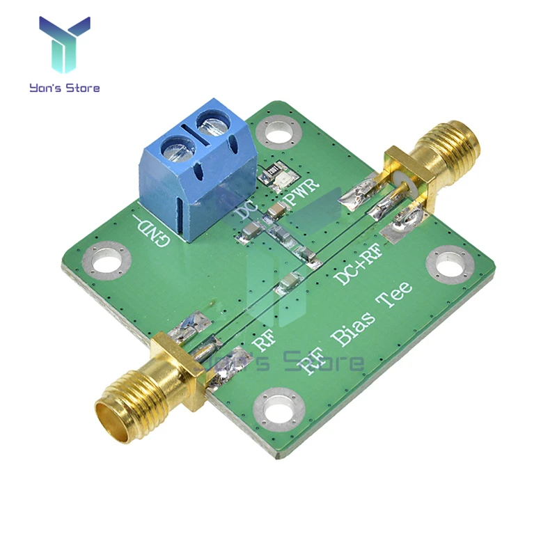 Bias Tee Wideband DC Blocker 10-6000MHz 6GHz for HAM Radio RTL SDR LNA Low Noise Amplifier