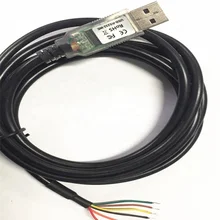 6pin 3.3 5V FTDI USB-RS232-WE-1800-BT-5.0 CABLE, USB TO RS232 SERIAL, 1.8M, WIRE END