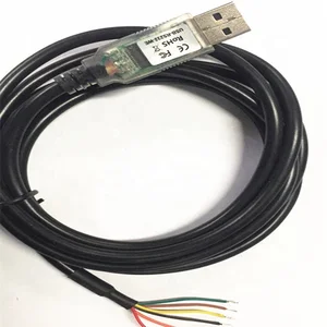 6pin 3 3 5v ftdi usb rs232 we 1800 bt 5 0 cable usb to rs232 serial 1 8m wire end free global shipping
