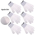 Антистатические Рабочие перчатки FOSHIO из нейлона и углеродного волокна, 6 пар, наклейка, инструмент для установки окон, тонировка, защита варежек