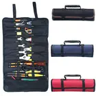 Портативный органайзер из ткани Оксфорд, рулон для хранения инструментов электрика, аксессуаров для салона автомобиля