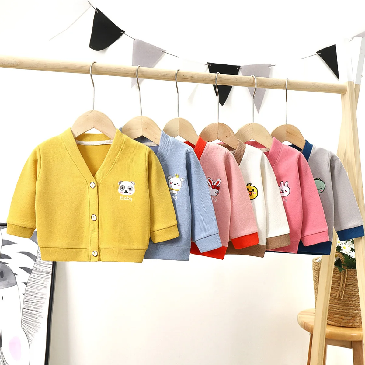 

12M-6Y Sweater Cardigan Children's Clothing Outerwear Sweatshirts Kids Clothes Knitted Boys Autumn Fall Girl Toddler Outfits