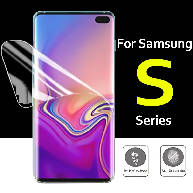 Защитное стекло для Samsung galaxy S10 S9 мягкая Гидрогелевая Защитная пленка экрана tup filml
