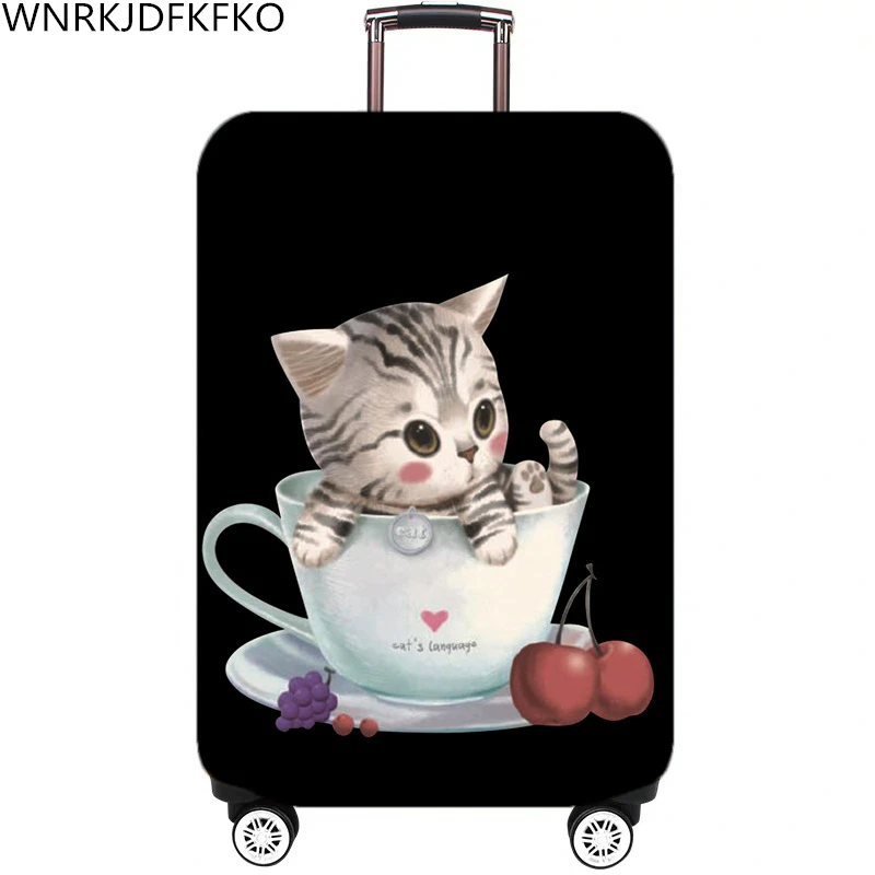 Дорожный чемодан на колесиках с мультяшным рисунком защитный чехол для мужчин и
