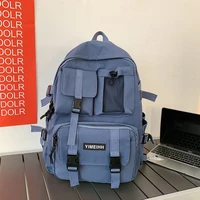 2021 new fashion simple mens and womens backpacks students wild schoolbags multi functional mens and womens backpacks