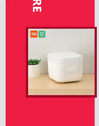 Xiaomi электрическая рисоварка интеллектуальная мойка для приготовления риса робот 2.8л мультиплита приложение управление кухонные приборы скороварка