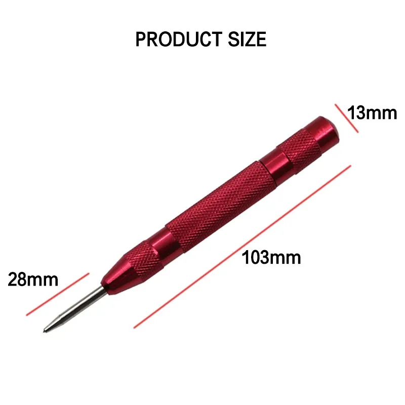 

Automatic Center Pin Punch Spring Loaded Marking Starting Holes Tool HSS Center Punch Stator Punching Marker Woodwork Drill Bit