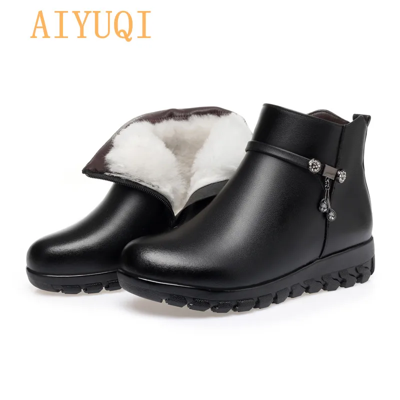 AIYUQI/теплые зимние ботинки Новое поступление 2020 года Женская зимняя обувь | Зимние сапоги -4000186814827