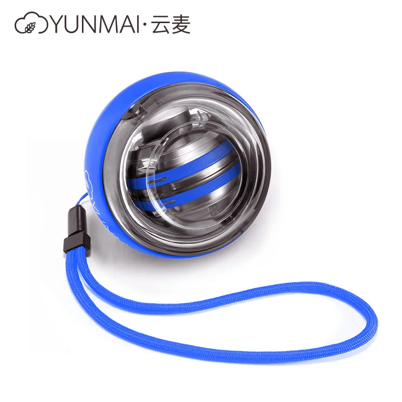 blue XIAOMI YUNMAI запястье мяч супер гироскоп powerball запястье мяч палец ручка самозапуск рука сила тренажер снимает давление цветной свет - Цвет: blue