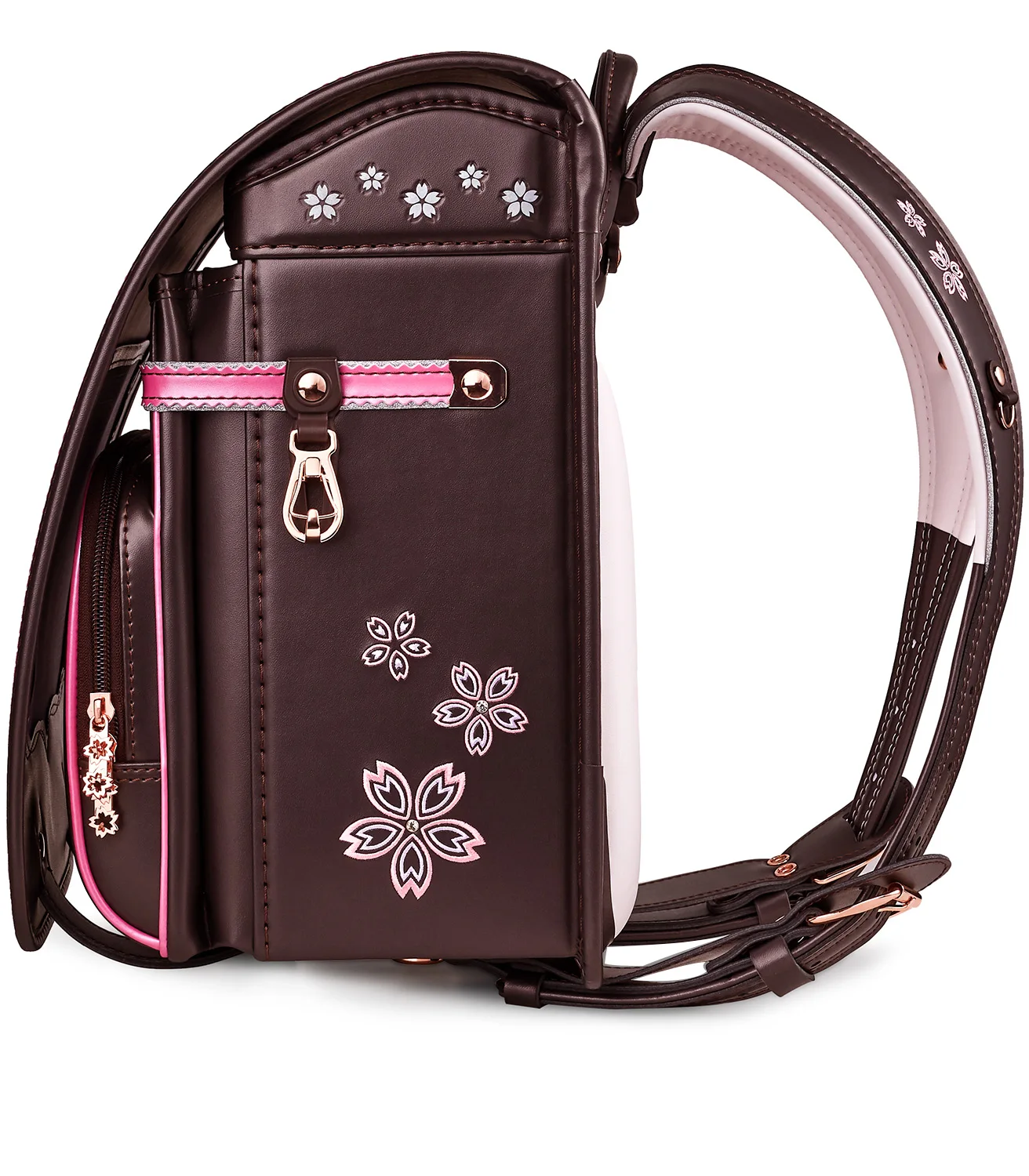 New Design Coulomb Children School Bag Girls Kid Orthopedic Sakura Embroidery Backpack Children Bookbags Randoseru Bags рюкзак