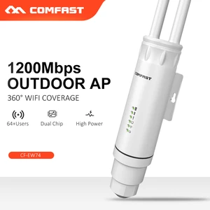 long range 1200mbps dual dand high power outdoor ap wifi router 2 4g5ghz wifi repeater poe wireless router cpe bridge antenna free global shipping