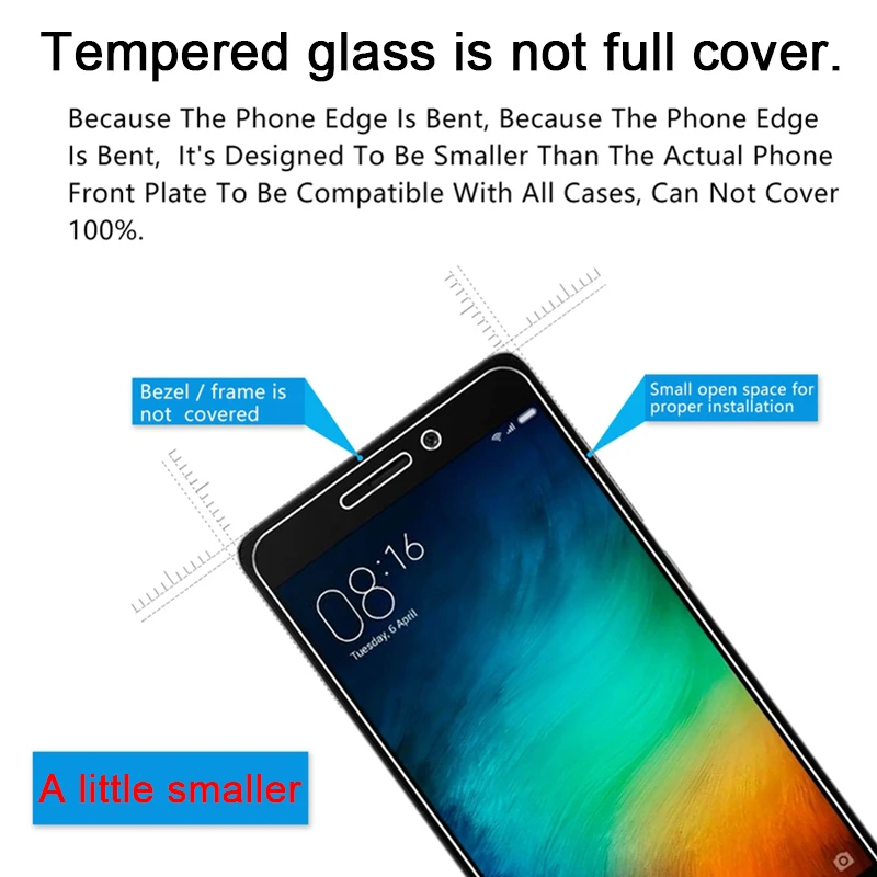 Защитное стекло для Xiaomi Redmi Note 8 Pro 8T 5 5A Prime 4X 4 Tempered 7 on.
