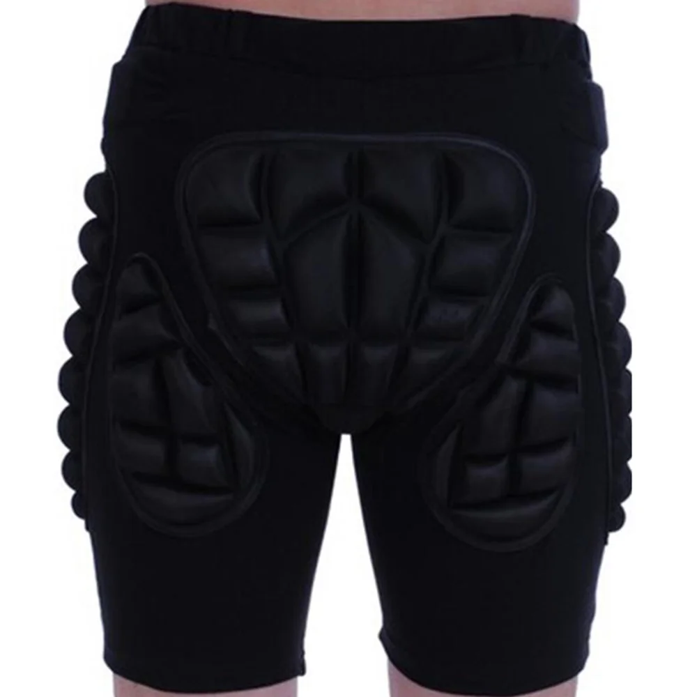 

Unisex Ski Skating Shorts Comfortable Breathable Outdoor Sports Protective Gear Size (Black)