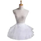 Юбка горничной для косплея Лолита, короткая юбка без обручей, балетная сетчатая юбка для девочек
