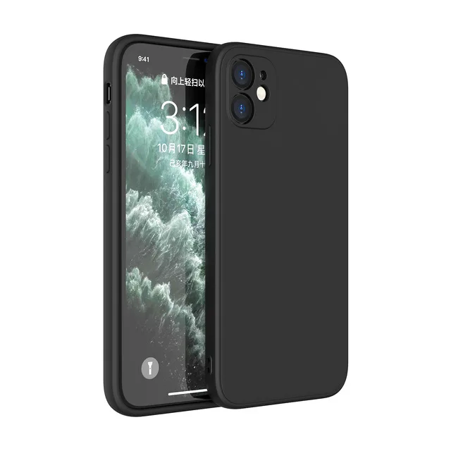 Квадратный жидкий силиконовый чехол для iPhone 6 6S 7 8 Plus 11 Pro Max XS SE 2020 X XR новый