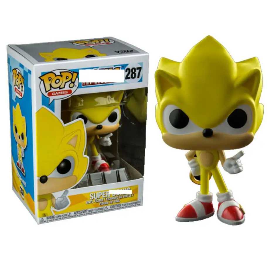 Оригинальная суперзвуковая звуковая фигурка FUNKO POP с кольцом/изумрудной тенью