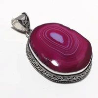 genuine solar quartz pendant silver overlay over copper jewelry hand made women jewelry gift p8821