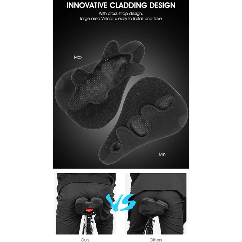 

WEST BIKING 29X18cm Bicycle Saddle 3D Soft Cycling Seat Cover Mountain Bike Thickene Pad Outdoor Breathable Cushion