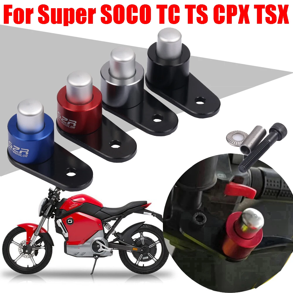 For Super SOCO TC MAX Pro TS 1200 CPX TSX Accessories Motorcycle Handle Brake Lever Ramp Slope Brake Parking Stop Auxiliary Lock