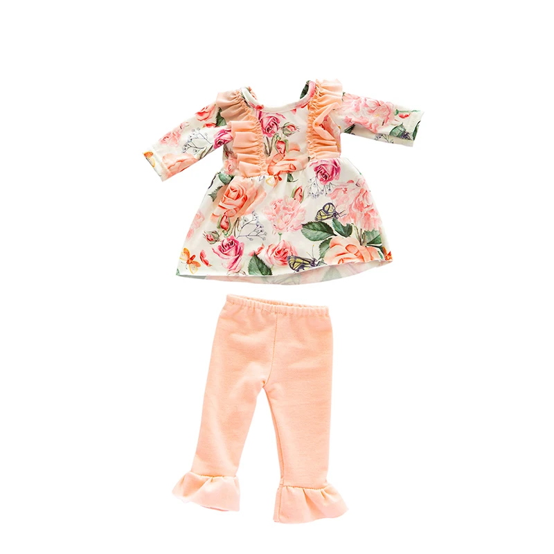 Born New Baby Fit 18 дюймов 40 см-43 см Одежда для куклы кукла мороженое зеленый розовый плечо бабочка платье аксессуары для детского подарка - Цвет: Q-104