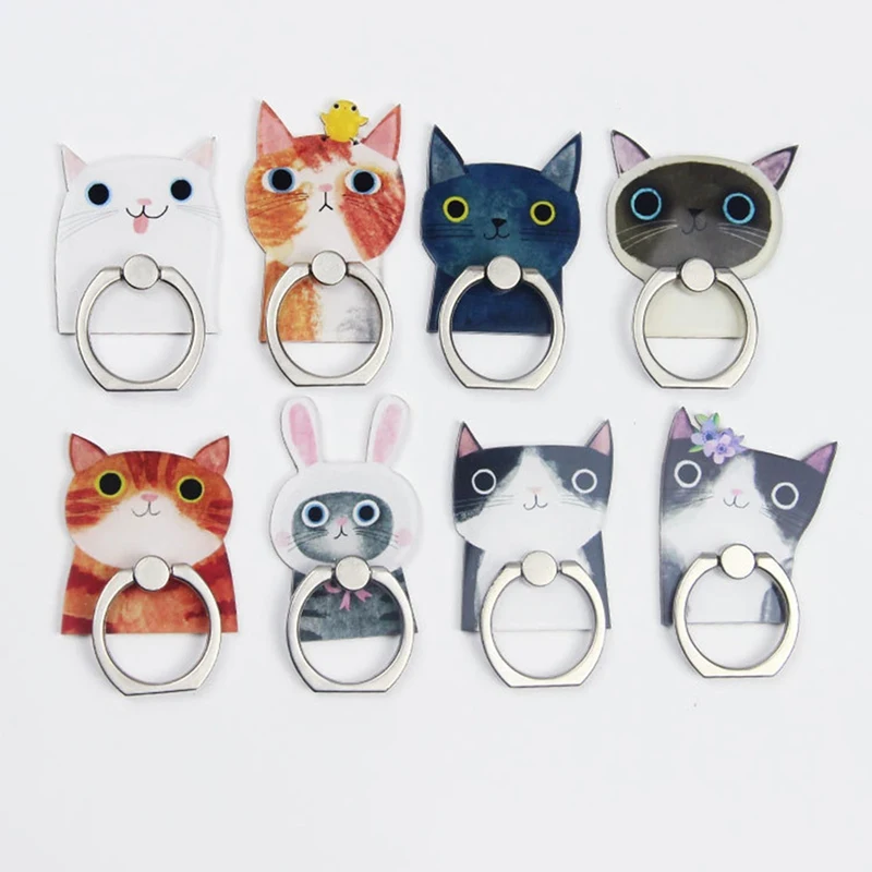 Мультфильм животных палец кольцо подставка для смартфона держатель Мобильный