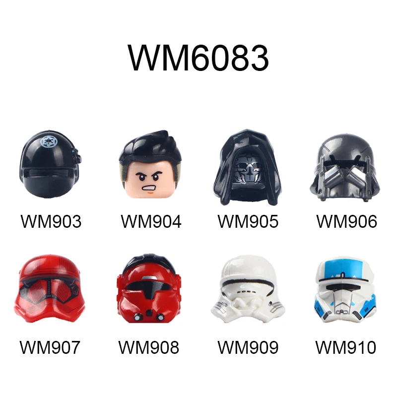 WM903 WM904 WM905 WM906 WM907 WM908 WM909 WM910 WM6083 фигурки голов серии фильмов Кирпичи Строительные